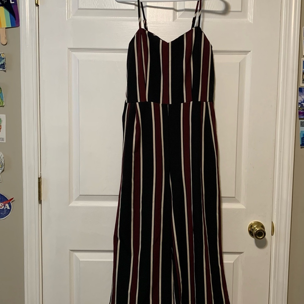 Striped jumpsuit